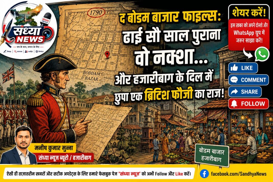 द बोडम बाजार फाइल्स: ढाई सौ साल पुराना वो नक्शा... और हजारीबाग के दिल में छुपा एक ब्रिटिश फौजी का राज!
